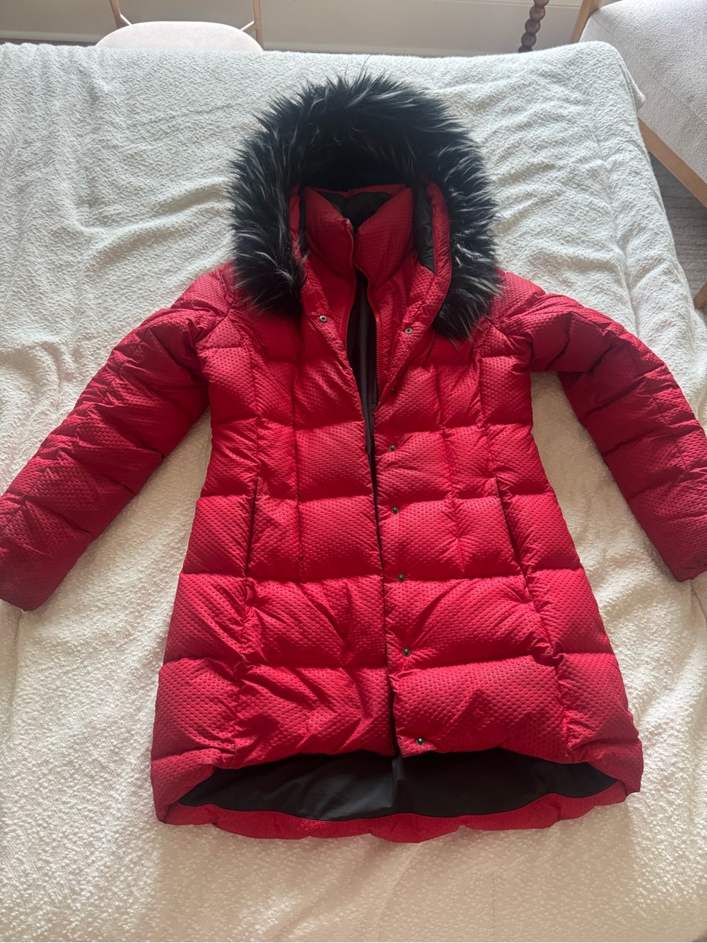 The North Face Women's Red Jacket with Logo Label